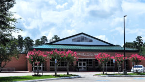 barbara pierce bush elementary school building.
